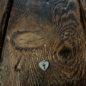 James Avery crosslet heart charm